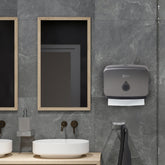 Robustt Wall-Mounted V/N/M Fold Paper Hand Towel Dispenser - Grey